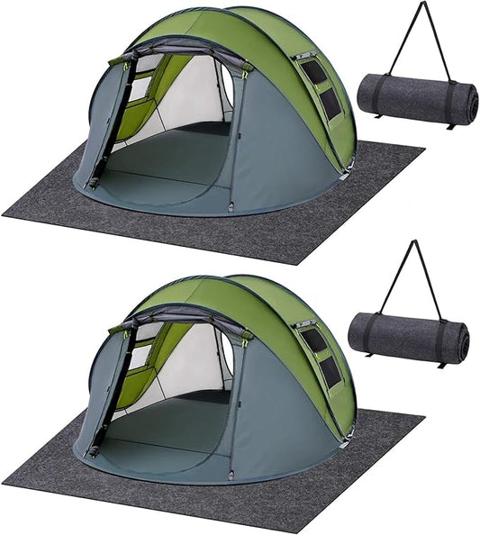 Camping Tent Carpet Mat,Waterproof Inside/Outside Tent Rug,Protective Waterproof Liner Keeps You Warm & Dry, Outdoor Camping Floor Rug Accessory,Soft & Comfortable, Trimmable Material