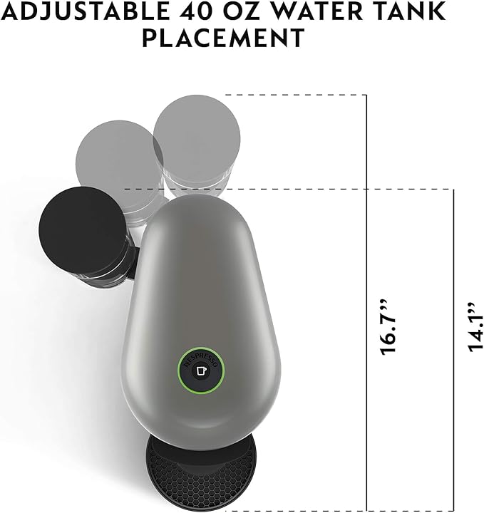 Breville Nespresso VertuoPlus Coffee and Espresso Machine by Breville,8 ounce,Grey