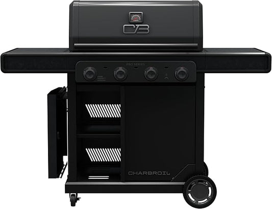 Char-Broil® Pro Series™ with Amplifire™ Infrared Technology 4-Burner Propane Gas Grill and Griddle Cabinet, Black 463279224