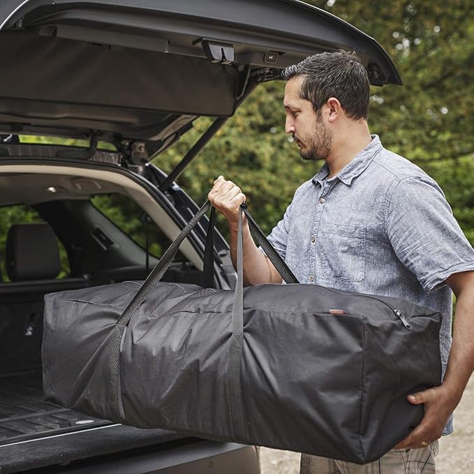 INFANZIA 45 inch Duffel Travel Sports Equipment Bag, Long Luggage Bag with Upgrade Zipper Water Resistant, Extra Large Foldable Storage Bag for Camping, Tent, Tripod, Fishing