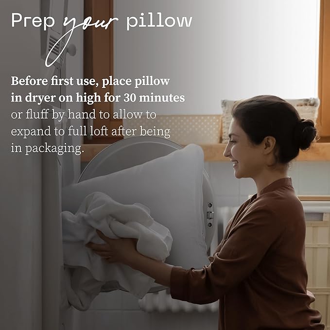 Coop Home Goods Essence Down Alternative Pillow Set of 2, King Size, Best Pillows for Sleeping, Adjustable Alternative to Down Pillows, Luxury Hotel Pillow for Back, Stomach or Side Sleepers