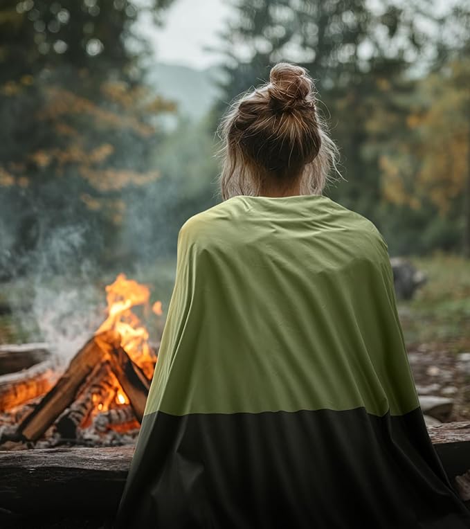 Ultralight Warm Weather Sleeping Bag - Portable, Waterproof, Compact Lightweight, Comfort with Compression Sack - Great for Outdoor Camping, Backpacking & Hiking