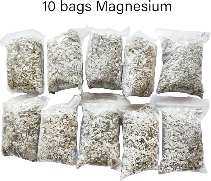 eGreen Magnesium Shavings – 10/15/20/25/30 Bag Fire Starter Packs – 99% Pure Magnesium for Camping, Hiking, Emergency, Survival Kits – Lightweight & Quick Ignition for Wet Conditions (15 x Mg)