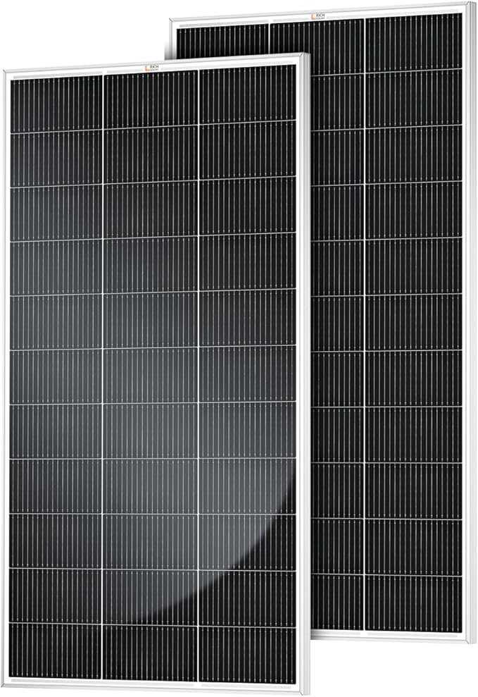 RICH SOLAR 300 Watt 12 Volt 18BB Cell Monocrystalline Solar Panel 2 Pack of 150W High Efficiency Solar Module Charge Battery for RV Marine Boat Off Grid (150W 2-Pack)