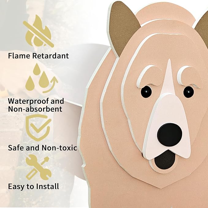 Brown Bear Black Labrador Planter, Pet Shape Garden Pots Plant Pots for Indoor/Outdoor Gardens Decoration, Cute, Surprise Gifts/Souvenirs for Pet Lovers