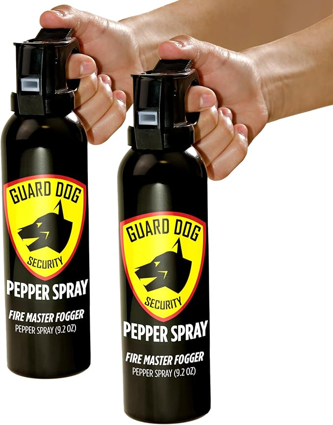 Guard Dog Security Fire Master OC Pepper Spray Self Defense, Police Strength with UV dye, Easy Access Outdoor Personal Protection
