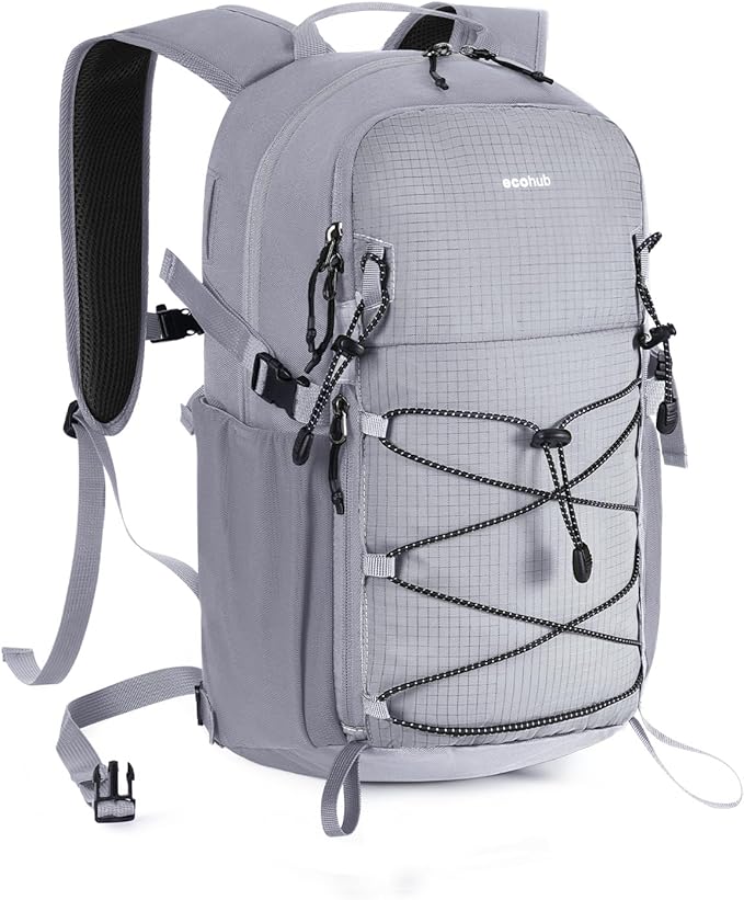 ECOHUB Small Hiking Backpack for Men Women, 20L Lightweight Travel Backpacks Water Resistant Camping Cycling Hiking Daypack