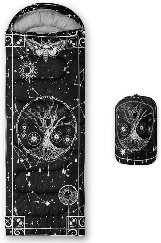 CVHOUSE Camping Sleeping Bags,3 Season Warm & Cool Weather,Lightweight,Waterproof Sleeping Bags for Adults & Kids,Traveling,and Outdoors,Camping Gear Equipment