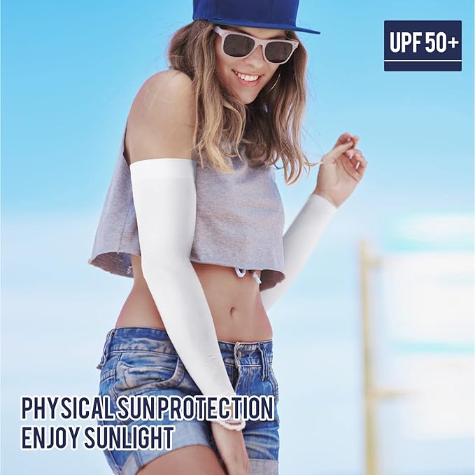 GOUNOD Gardening Sleeves to Cover Arms for Women with Thumb Holes-Sun Protection SPF Cooling Driving UV Blocking