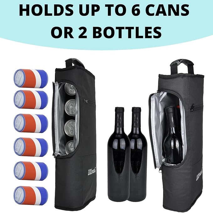 Golf Cooler Bag | Soft Insulated Golf Bag Cooler Holds 6 Cans or 2 Wine Bottles | Perfect for Golfing & Outdoor Activities | Ideal Gift for Golfers of All Levels Men & Women