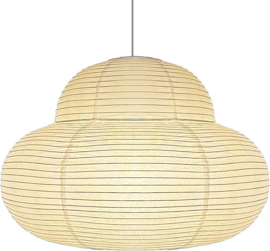 21.65inch White Cloud Lampshade,Big Size Foldable Chinese Paper Lantern, Handicrafts Ceiling Ampshade Indoor Decorative Chandelier