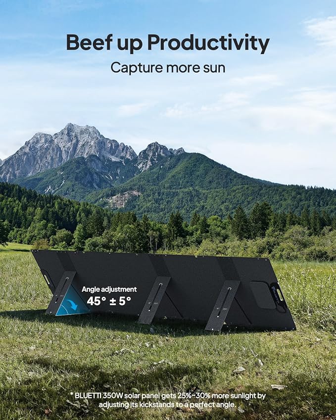 BLUETTI Portable Power Station Elite 100 V2 with 350W Solar Panel(ships separately), 1024Wh Solar Generator w/ 4 1800W AC Outlets, 35% Smaller, Ideal for Camping, Emergencies, Backup Power(2025 New).