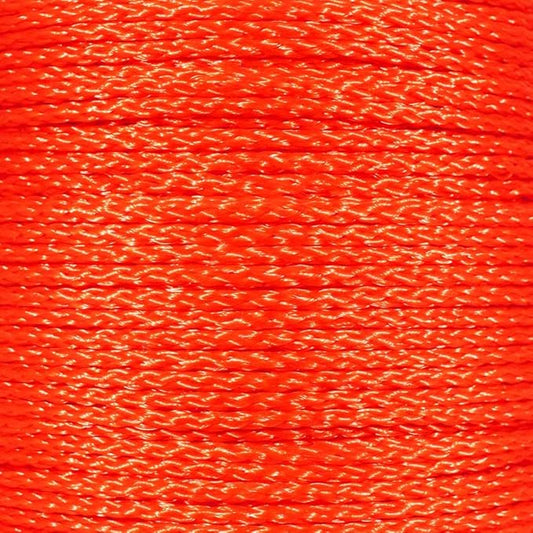 Hollow Braid Polypropylene Rope (1/4 Inch, 100 Feet, Orange) - Barrier Rope - Trail Marking, Crowd Control, Golf Courses