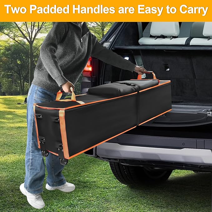 10 x 10 x 52in Canopy Bag Replacement for Pop Up Tent With Roller Wheels - Carrying Bag With Handles - Replacement Parts - 600D Waterproof Oxford Fabric