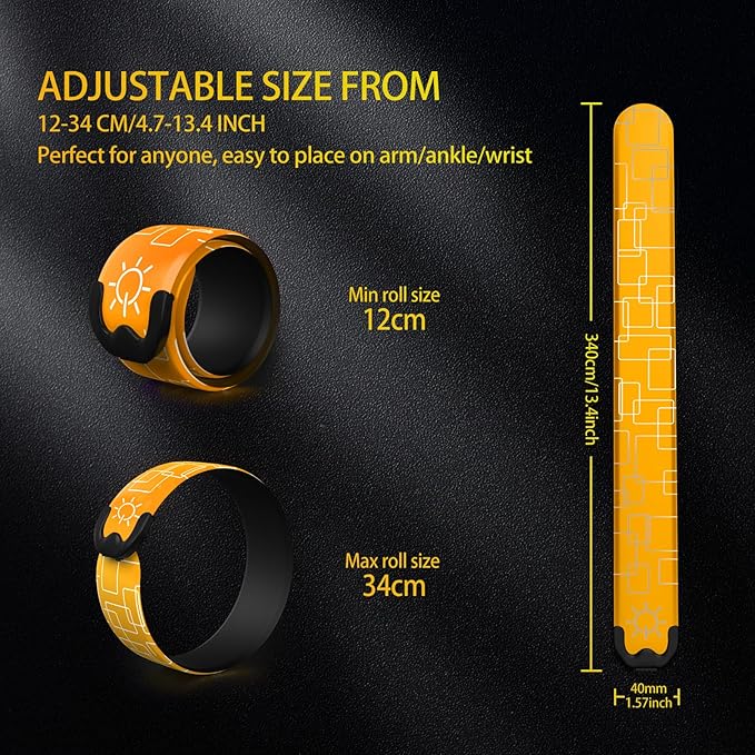 2 Pack LED Armband - Rechargeable Running Lights with Reflective Gear, High Visibility LED Wristband Lights