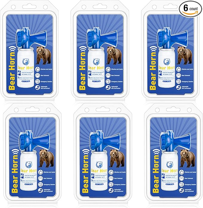 1.4oz Bear Horn Self Defense, Loud Air Horn for Wild Animals, 120dB Heard up to 1/2 Mile Away, Ideal for Hiking