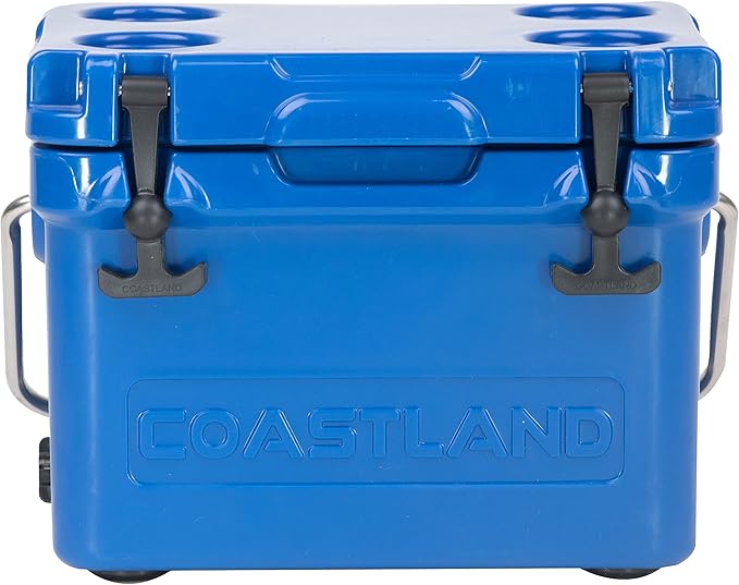 Coastland Bay Series Cooler Premium Everyday Use Insulated Rotomolded Cooler, Small Ice Chest for Tight Spaces, Soccer Games, & Tailgates