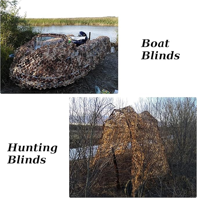 Camo Netting Camouflage Netting 20x20 10x20 10x10 Bulk Roll Burlap Camo Tarp Sunshade Net for Hunting Blind Dinosaur Birthday Jungle MilitaryTheme Party Decoration Camping Shooting