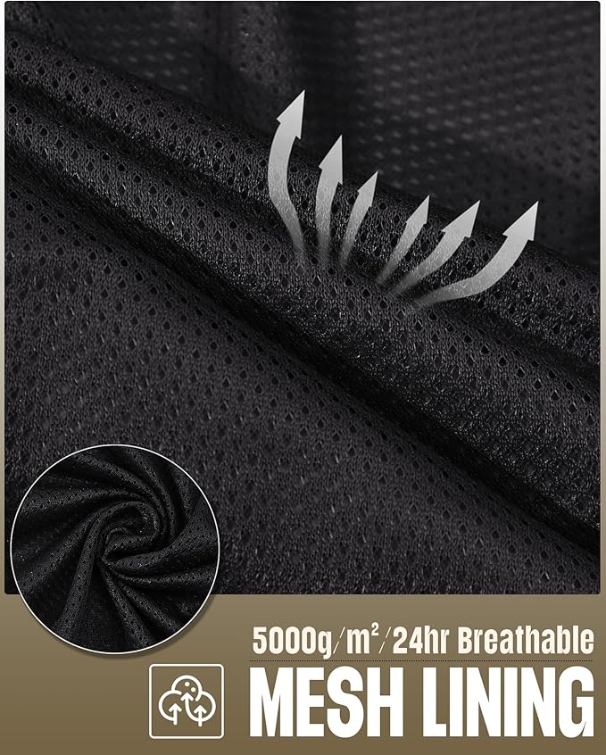 33,000ft Men's Packable Rain Jacket Waterproof Lightweight Raincoat Rain Shell with Hood for Outdoor Hiking Golf Travel