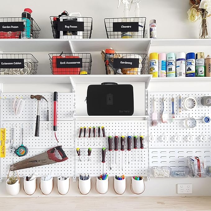 MOSLA Waterproof Battery Organizer Storage Case with Tester BT-168 - AA, AAA, C, D, 9V(Black)