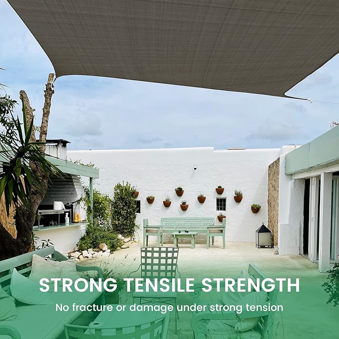 50% 20 X 30 FT Black Shade Cloth, Outdoor Woven Sun Shade with Grommets, Durable Breathable Netting Shading Antifreezing for Patio, Garden, DIY Home, Plants Cover, Greenhouse, Dog Kennel