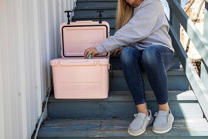 Coastland Bay Series Cooler Premium Everyday Use Insulated Rotomolded Cooler, Small Ice Chest for Tight Spaces, Soccer Games, & Tailgates