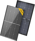 BougeRV 24V N-Type 16BB 200W Bifacial Solar Panel, 24V 200 Watt Solar Panel, for RV Camping Boat Marine Log Cabin Roof, Charing Golf Cart Lithium Battery, Black Frame (1PCS)