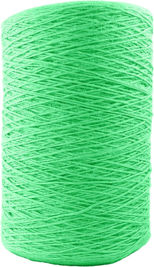 1mm x 3000 Feet Light Green Jute Rope, Twine for Gardening Tomato Climbing Plant Tie Floristry Crafts Gift Wrapping Packing Decor