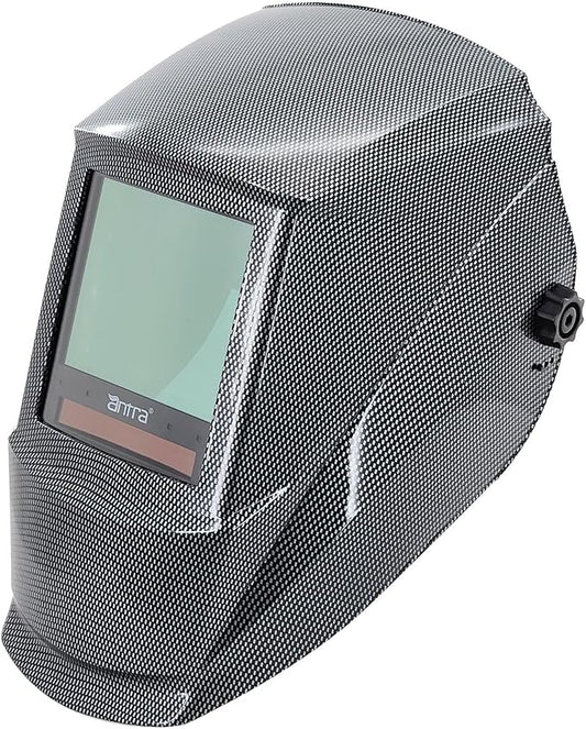 Antra True Color Auto Darkening Welding Helmet - Large Window 13.5 Sqi, Wide Variable Shade 4/5-13, Low TIG Amp Rating 2A - Precision Protection for Welding Excellence