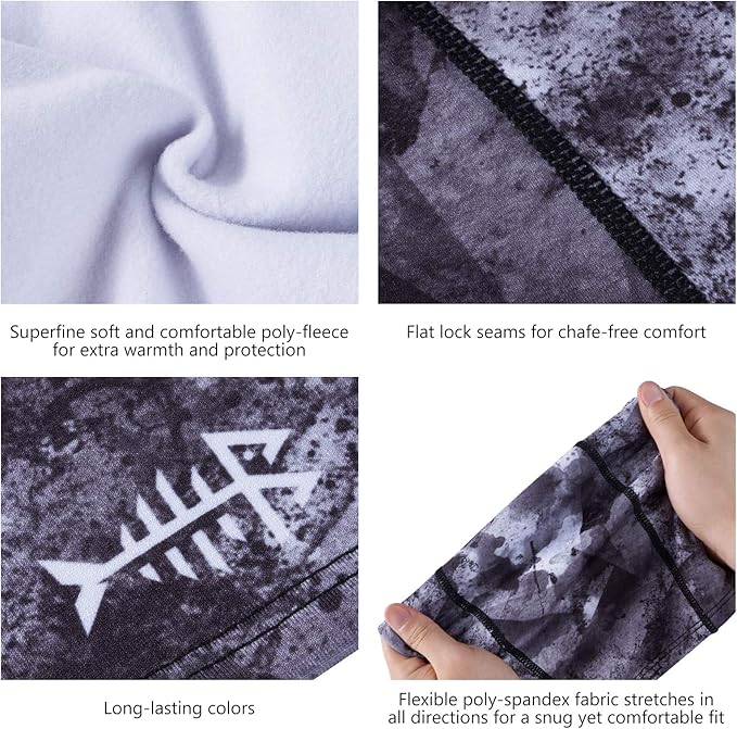 BASSDASH Winter Balaclava Fleece Ski Mask Ninja Hood Neck Warmer Fishing Hunting