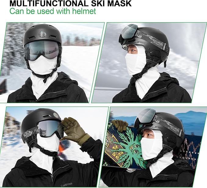 Balaclava Ski Mask 3 Pieces Full Face Cover for Men and Women Breathable Windproof Balaclava Face Mask for Skiing & Snowboard
