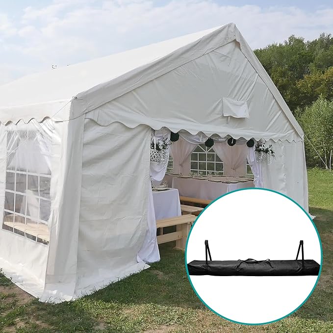 Adnee 83" L x 12" W Heavy Duty Party Tent Poles Storage Bag-600D Oxford Canopy Pole Bag with Padded Handles and Dual Zipper-Portable Long Storage Bag for Storing Event Tent Equipment Top Covers Pole