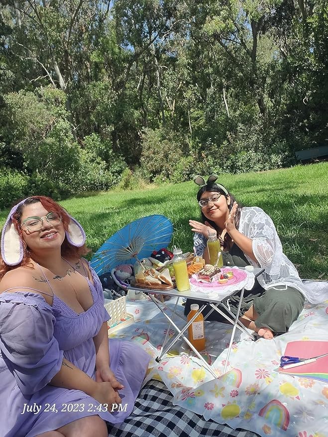 iClimb Ultralight Compact Camping Folding Table with Carry Bag (Silver - L)