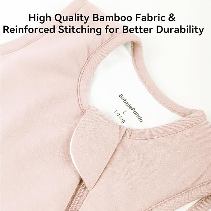 BubblePanda Rayon Made from Bamboo Sleep Sack 18-24 Months 1.0 Tog Soft Toddler Sleeping Sack 2t for Babies 2-Way Zipper Baby Wearable Blanket