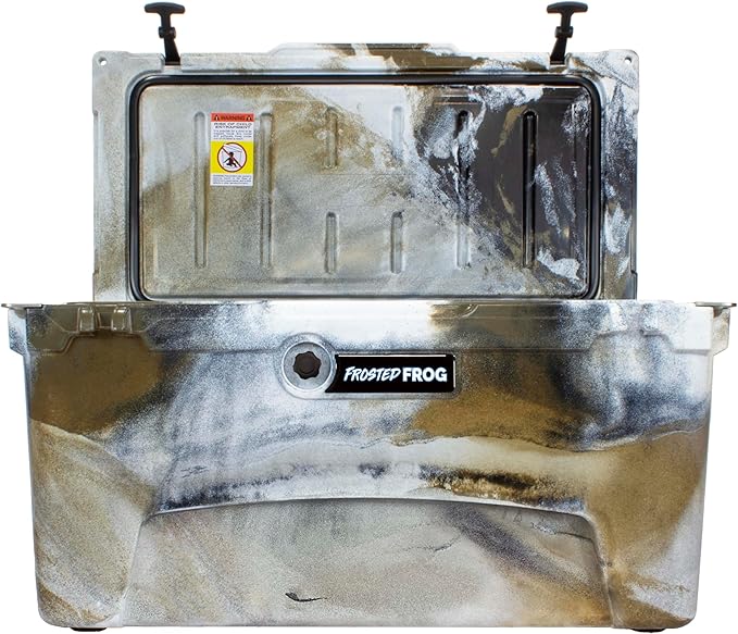 75 Camo Quart Ice Chest Heavy Duty High Performance Roto-Molded Commercial Grade Insulated Cooler