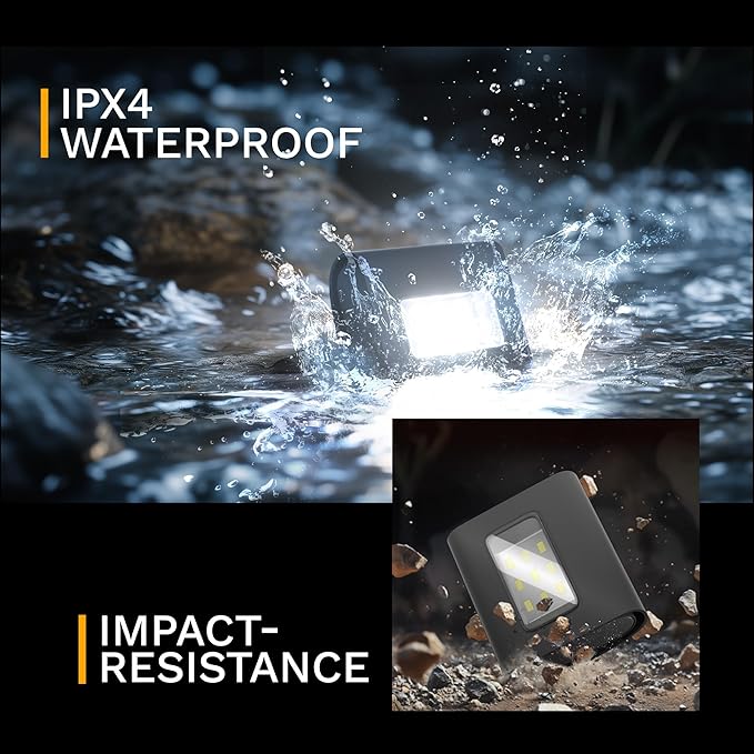 Running Light, 2Pack Reflective Running Gear for Runners, USB Rechargeable LED Light, Clip on Running Lights with Runners and Joggers for Camping, Hiking, Running, Outdoor Adventure