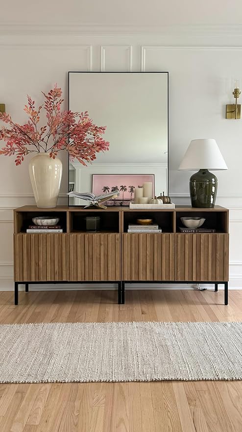 Frame My Mirror Black Metal Framed Mirror, 30" x 36" Mirror for Bathroom, Metal Frame, True Reflections Glass, Black Finish, Stanton Design, Hangs Horizontally or Vertically, Made in USA