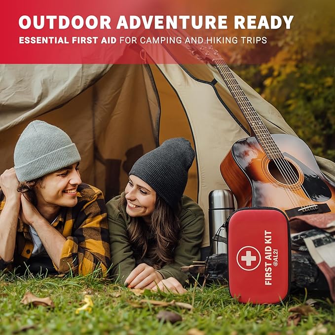 All-Purpose First Aid Kit 184 Pieces, Emergency Kit for Home, Travel, Car, Business, Worksite and Office, Portable Emergency Supplies for Minor Cuts, Scraps, Sprains & Burns