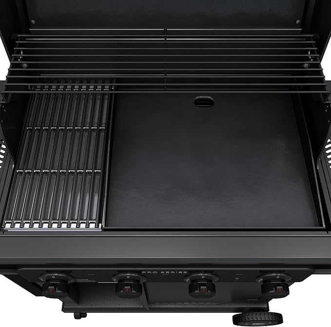 Char-Broil® Pro Series™ with Amplifire™ Infrared Technology 4-Burner Propane Gas Grill and Griddle Cabinet, Black 463279224