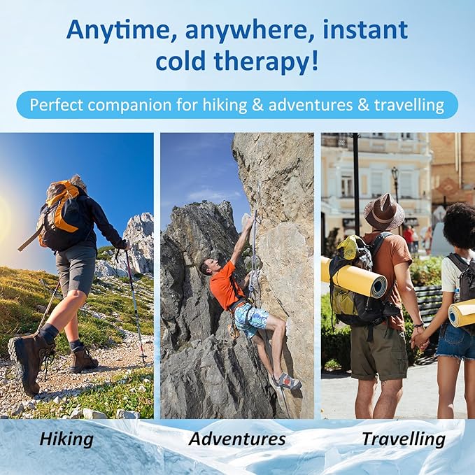 25 Packs Instant Cold Pack for Large Size (5.9" x 8.6") - Disposable First Aid Ice Packs for Injuries - Cold Compress for Pain Relief, Swelling, Inflammation, Toothache, Athletes & Outdoor Activities