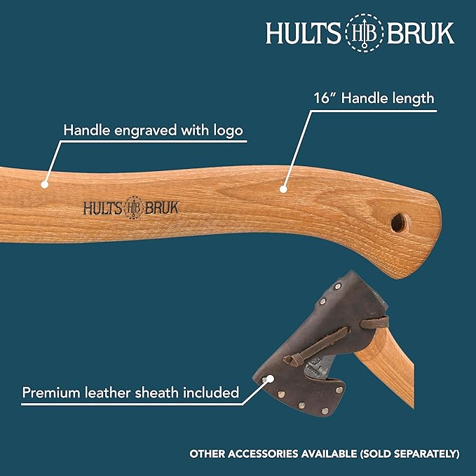 Hults Bruk 840702 Almike Hatchet - 1 lb Head, 16" Handle