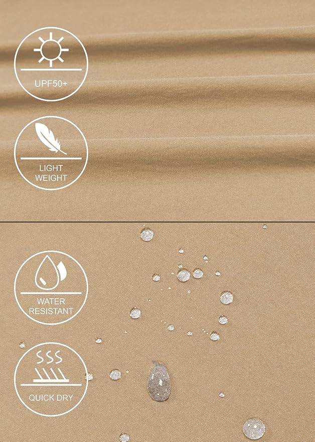 GymBrave Women's Hiking Cargo Pants Quick Dry Outdoor Camping Capris Water Resistant UPF 50 with Zipper Pockets