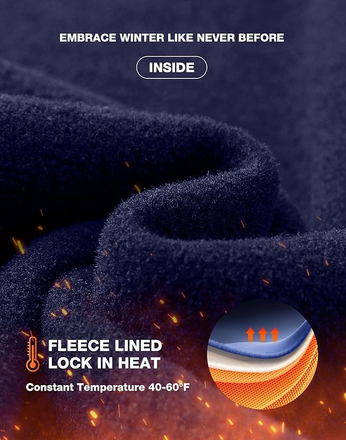 G Gradual Women's Fleece Lined Pants Water Resistant Winter Thermal Flare Leggings Hiking Snow Pants for Women 4 Pockets