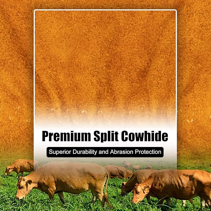 BEETRO Welding Gloves 2 Pairs Cow Leather Forge/Mig/Stick/Tig Welder Heat/Fire Resistant, Mitts for Oven/Grill/Fireplace/Furnace/Stove/Pot Holder/Wood Burner/Animal handling glove with Soft Lining