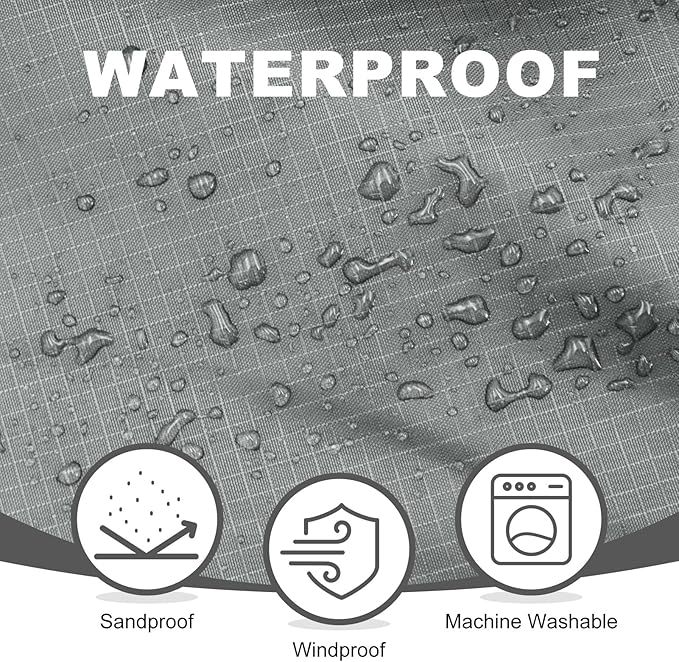 Fleece Waterproof Outdoor Blanket - Windproof Stadium Blanket for Camping, Picnics, and Sports Stay Dry and Comfortable 80"x 58"