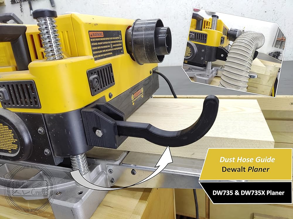 Dust Hose Guide for Dewalt DW735 Planer
