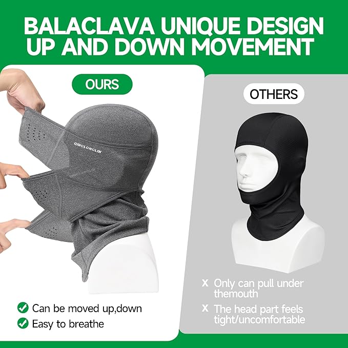 Balaclava Ski Mask Warm Full Face Cover Winter Full Face Mask for Skiing Snowboarding Outdoor Sports