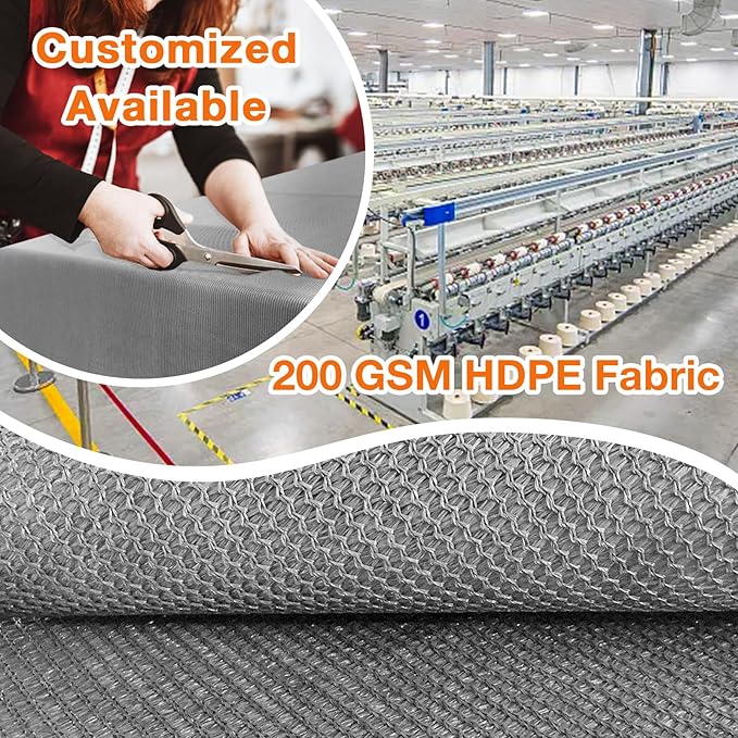 Artpuch Outdoor Pergola Shade Cover 6x10 FT Sun Shade Cloth with Grommets Light Grey 90% UV Protection Canopy Patio Privacy Screen (Customized Available)