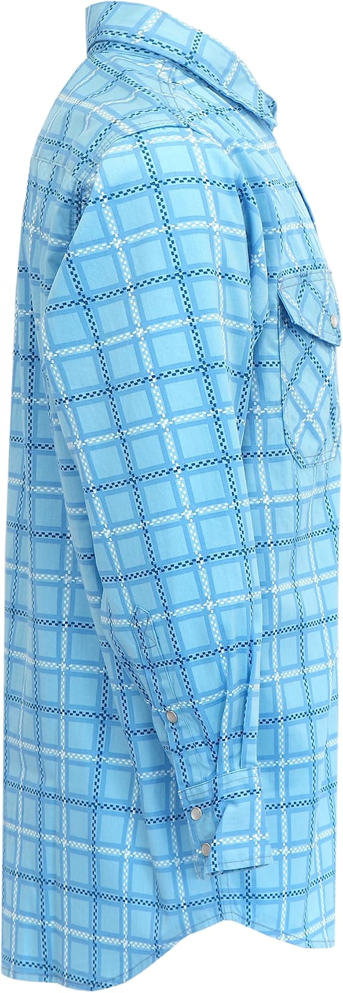 BOCOMAL FR Shirts for Men Printed Plaid Flame Resistant NFPA2112/CAT2 6.5oz Lightweight Fire Retardant Shirt