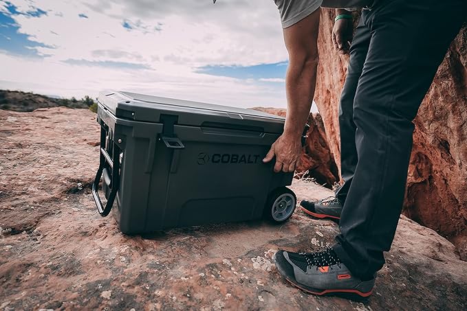 Cobalt 55 Quart Roto Molded Super Ice Cooler | Large Ice Chest - Long Term Ice Retention |
